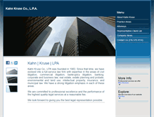 Tablet Screenshot of kahnkruse.com